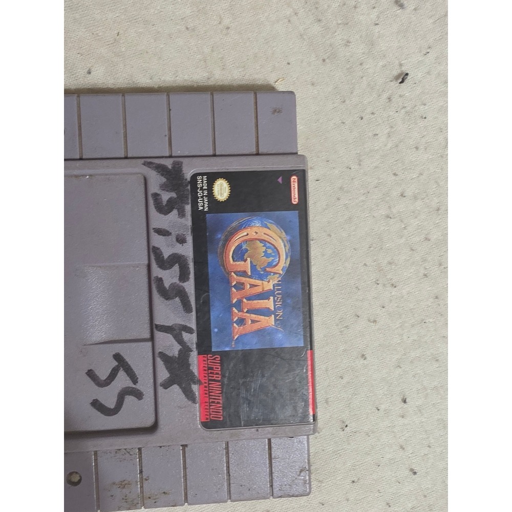 Illusion of Gaia Nintendo SNES Super Nintendo Game Cartridge SNS-JG-USA Enix